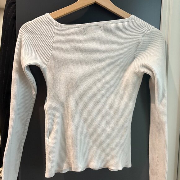 Long sleeve ribbed top - Picture 3 of 3